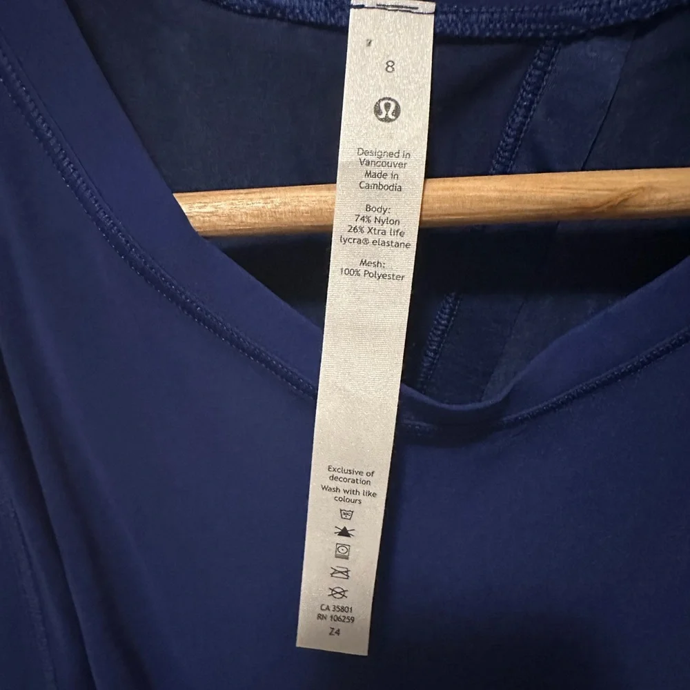 Lululemon In the Open Tank - Blue NWT - Picture 9 of 9